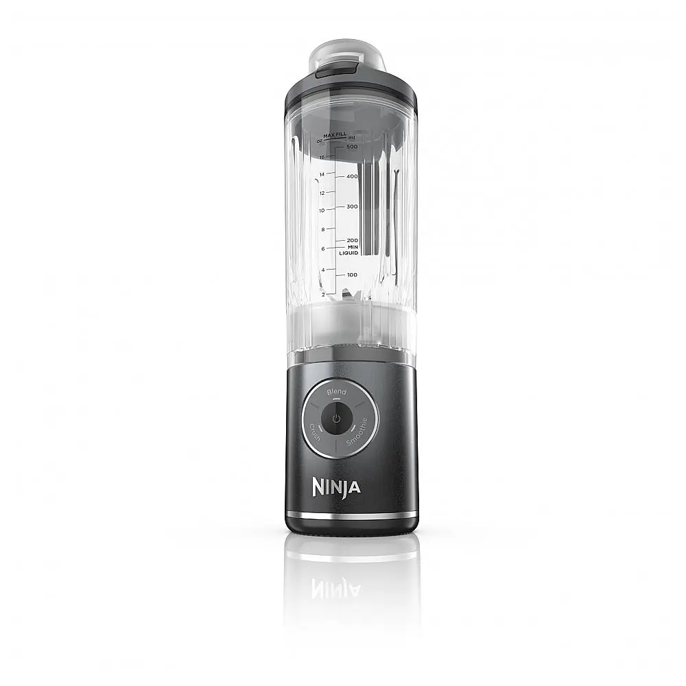 Liquidificador Ninja Blast Max sem fio, para Smoothies, Frozen Drinks, Ice Crush, 22 oz, Cinza Fresco
