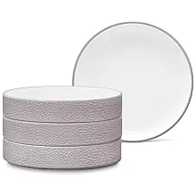Conjunto de Pratos, Estilo Minimalista com 4 Peças, Capacidade de 350mL, Material de Porcelana e Formato Redondo, Noritake G009-560D