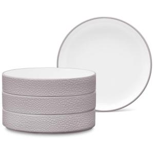 Conjunto de Pratos, Estilo Minimalista com 4 Peças, Capacidade de 350mL, Material de Porcelana e Formato Redondo, Noritake G009-560D