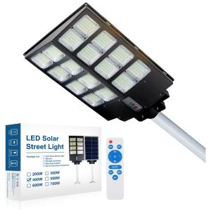 Luminária Solar Externa 40000 Lumens 6000k a Prova d 400W com Controle Remoto, NEPORAL, Preto