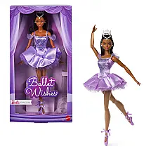 Barbie Signature Ballet Wishes Mattel roxo corpo articulado colecionável cabelo preso em rabo de cavalo modelo JJX76 2025