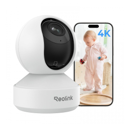 Câmera de Segurança 5MP Wi Fi Dual Banda, REOLINK E1 Zoom, Branco
