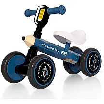 Bicicleta sem Pedal para Crianças de 12 a 24 Meses, Maydolly, Azul Escuro