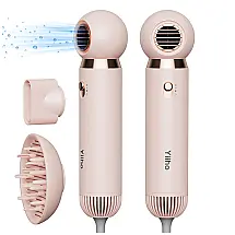Yiiho Secador de Cabelo Profissional com 3 Modos de Velocidade e Aquecimento, 1800W, Rosa