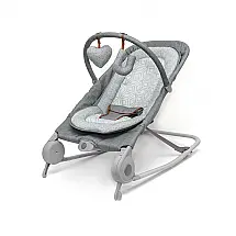 Cadeira de Descanso Summer Infant 2-em-1 Bouncer e Rocker Duo Cinza Mescla com Vibração e Barra de Brinquedos