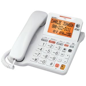 CL4940 Telefone Fixo com Fio, Sistema de Atendimento e Visor LCD, ATT CL4940WHT, Branco