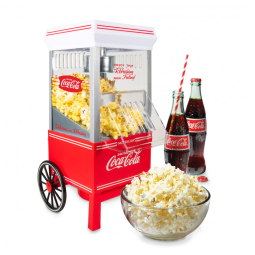 Pipoqueira Elétrica Coca Cola até 12 Xícaras de Pipoca com Medidor, 110v, NOSTALGIA Vintage, Vermelho
