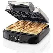 Máquina de Waffle 4 Fatias Aço Inoxidável, 110v, FARBERWARE 201362, Prateado