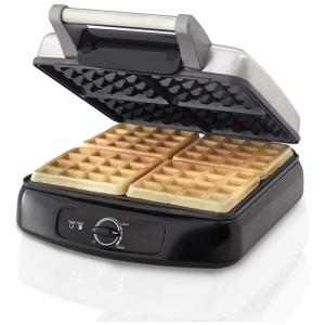 Máquina de Waffle 4 Fatias Aço Inoxidável, 110v, FARBERWARE 201362, Prateado