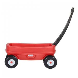 Carrinho de Transporte de Brinquedo, Feito de Plástico Resistente com Alça que Dobra para Fácil Armazenamento, Little Tikes, Vermelho