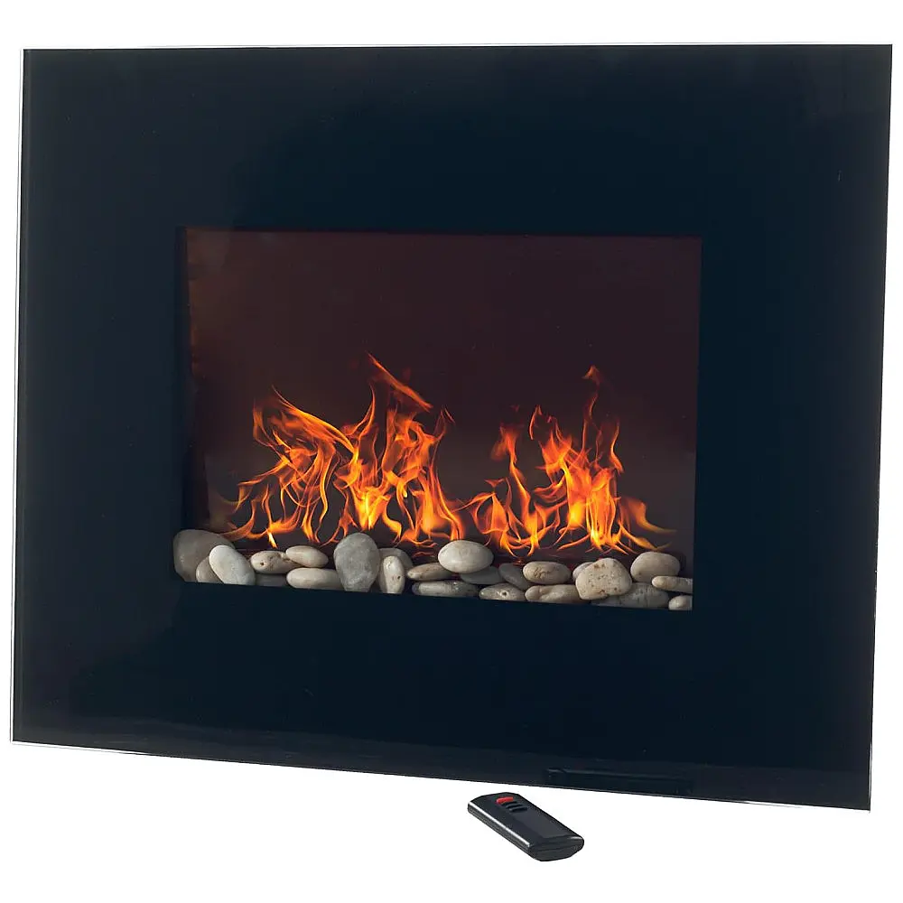 Lareira Elétrica de Embutir A51x66L, com Controle Remoto, 1500W, 110v, NORTHWEST 80 EF451S, Preto