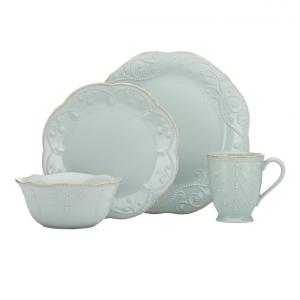 Aparelho de Jantar, Elegância e Sofisticação para Sua Mesa com 4 Peças, Formato Redondo Ondulado e Material de Cerâmica, Noritake 824431