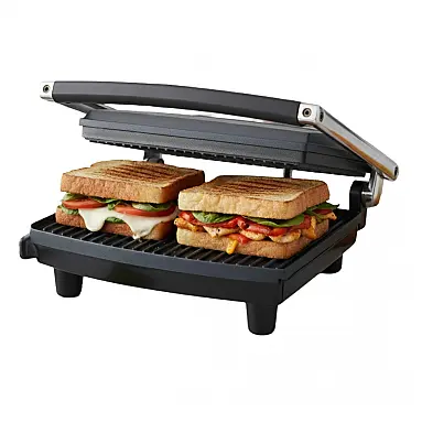 Sanduicheira Gourmet 1400W, preta, 110v,