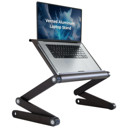 Suporte Ergonômico Laptop WorkEZ Ajustável Dobrável, UNCAGED ERGONOMICS WEEb, Preto