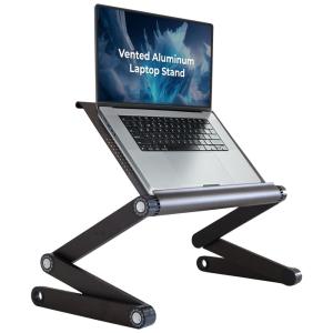 Suporte Ergonômico Laptop WorkEZ Ajustável Dobrável, UNCAGED ERGONOMICS WEEb, Preto