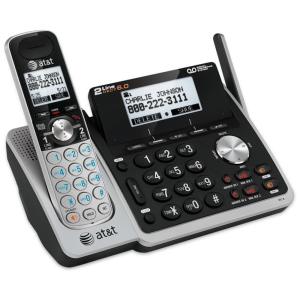 Telefone sem Fio Expansível 2 Linhas com Identificador de Chamadas, 1 Ap, ATT TL88102, Preto