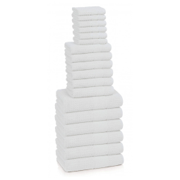 Jogo de Toalhas, Ultra Macias e Absorventes com 18 Peças e Material de Algodão Turco Penteado, Kassatex