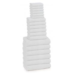 Jogo de Toalhas, Ultra Macias e Absorventes com 18 Peças e Material de Algodão Turco Penteado, Kassatex