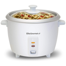 Panela Elétrica de Arroz, 1,4 mL, 300W, branca, 110v, ELITE GOURMET ERC 003, Branco
