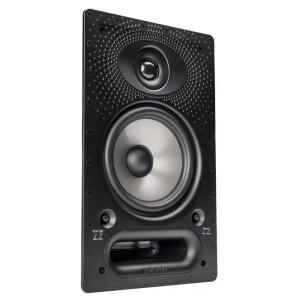 Caixa de embutir na parede Polk Audio 65-RT 2 vias retangular branca para home theater 125W - Série Vanishing, Som Premium, Painel Pintável