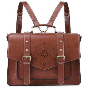 ECOSUSY Bolsa, Pasta de Couro PU para Laptop Feminina, ECOSUSI ou012938001 FUS, Preto