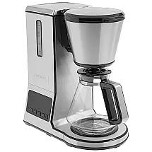Cafeteira Elétrica Programável P1 de 8 Xícaras Filtro de Aço Inoxidável Programável de 24h Auto Limpeza, CUISINART CPO 800, Prateado