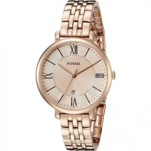 Relógio Feminino de Quartzo e Aço Inoxidável, FOSSIL ES4100, Rosa