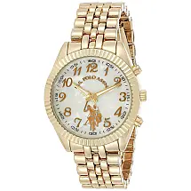Relógio Feminio em Metal com quartzo, U.S. POLO ASSN. USC40097, Dorado
