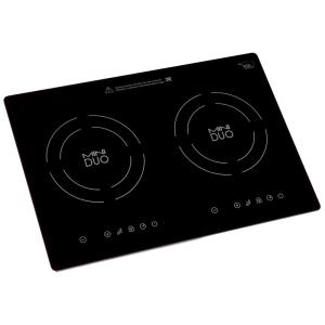 Cooktop de Indução Portátil 2 Queimadores, 1800W, 110v, TRUE INDUCTION MD 2B, Preto