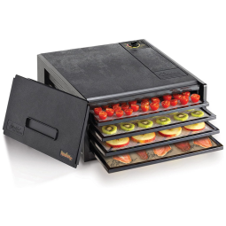 Desitratador de Alimentos 4Tray 220W Thermostat TempControl, EXCALIBUR 2400, Preto