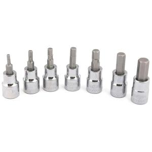 Crasftsman Kit de Chaves Soquetes HEX BIT 7 Peças, CRAFTSMAN 10058, Prateado