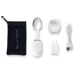 Steady Colher Auxiliar para Pessoas que Possuem Tremores nas Mãos, LIFTWARE, Branco