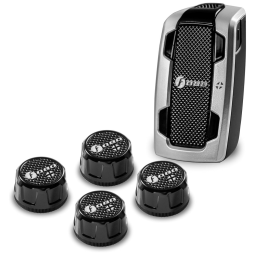 Monitor de Pressão de Pneus Inteligente Monitore até 19 Carros via APP, FOBO FP1611, Preto