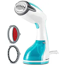 Vaporizador de Roupas Portátil, Aquece em 30s, 240 mL, 1200W, 110v, BEAUTURAL 722NA 0001, Azul turquesa