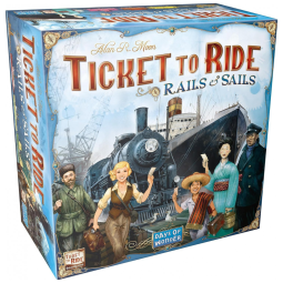 Ticket to Ride Rails Sails Jogo de Tabulheiro Divertido para Família para Crianças a partir de 10 Anos, DAYS OF WONDER DO7226, Azul