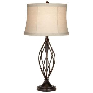 Luminária de Mesa Contemporânea em Metal, FRANKLIN IRON WORKS 7G545, Dourado