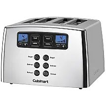 Torradeira Elétrica, 4 Fatias, 110v, CUISINART CPT 440CH, Prateado