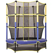 Cama Elastica Infantil com Diâmetro e Rede de Proteção para até kg, UPPER BOUNCE UBSF01 55, Azul