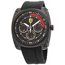 Relógio masculino Tipo J 46 com movimento de quartzo mostrador 830320, FERRARI 0830320, Preto