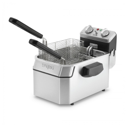 Fritadeira Elétrica Profissional em Aço Inoxidável, 1800W 110V, Waring WDF1000, Prata