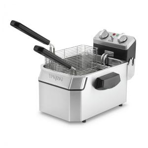Fritadeira Elétrica Profissional em Aço Inoxidável, 1800W 110V, Waring WDF1000, Prata