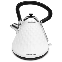 Chaleira Elétrica de 1.7L em Aço Inoxidável, 1500W, 110v, FORTUNE CANDYTM KS 1011E, Prateado