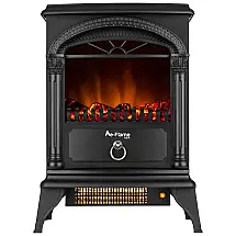 Lareira Elétrica com Chamas 3D Ajustáveis, 5115 BTU 1500W, 110v, E Flame USA, Preta