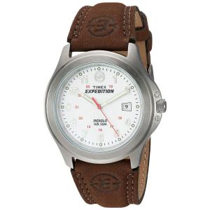 Relógio Masculino Analógico Expedition com Pulseira de Couro, Modelo, TIMEX T44381D7, Marrom