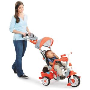 Triciclo Reclinável Infantil para Passeio com 5 Estágio Adaptável ao Crescimento, LITTLE TIKES 639814PE4, Vermelho