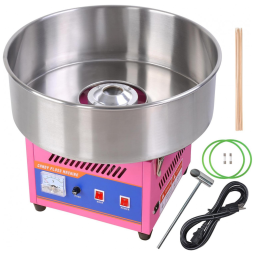 Máquina de Algodão Doce Elétrica, 110V, Yescom, Rosa