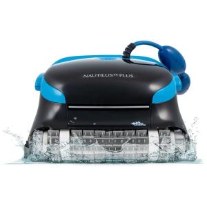 Robô Aspirador de Piscina por Cabo com Escova Limpeza de Parede para Piscinas de 15 Metros, 110V, Dolphin Nautilus CC Plus, Preto