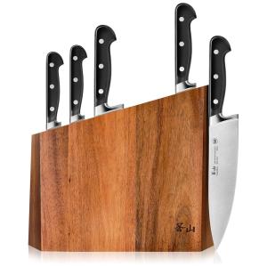 Conjunto de Facas V2 Series, Aço inoxidável, 6 Peças, com, CANGSHAN 59908, Preto