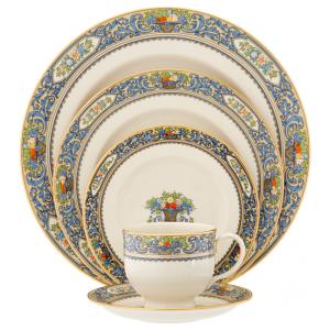 Aparelho de Jantar para Qualquer Ocasião com 5 Peças, Formato Redondo e Material de Porcelana, LENOX 140290600, Colorido