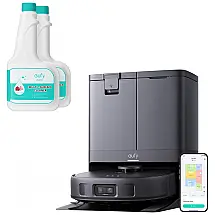 Robô Aspirador e Mop Eufy X10 Pro Omni 8000Pa Sucção Dupla com Elevação 12mm Preto 110V